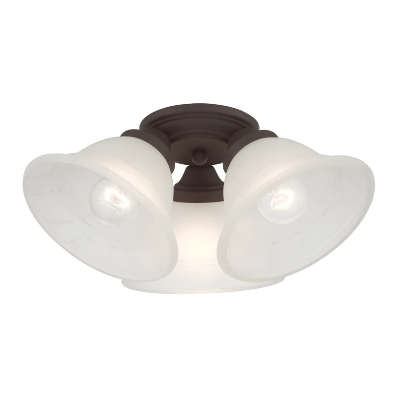 Breakwater Bay Owasso Glass Flush Mount & Reviews Wayfair